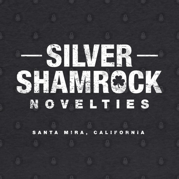 Silver Shamrock Novelties (aged look) by MoviTees.com